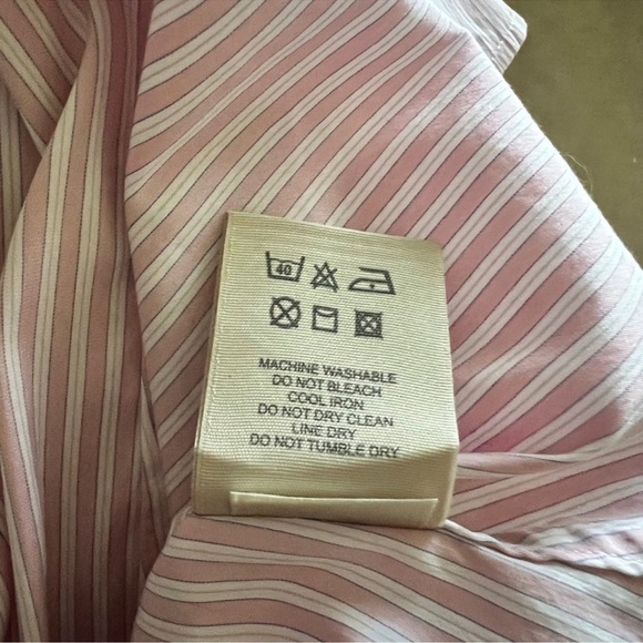 Burberry fitted Button Down pink striped - Picture 11 of 11